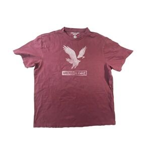American Eagle red‎ t-shirt men's size Large